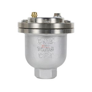 Durable NPT BSP 1.6mpa 304 316 stainless steel WCB VARX Type trace Automatic air female threaded screw Exhaust Valve vent valve