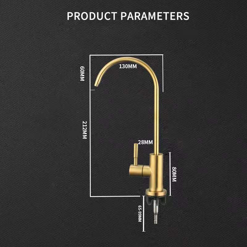 Kitchen faucet golden single water purifier wholesale Ro faucet