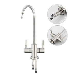 Quality Double Dual Handle Pure Drinking Water Faucet Direct Drinking Water Faucet for Kitchen