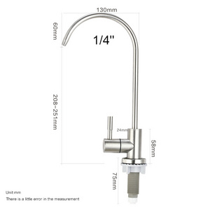 Factory price pure water faucet lead-free direct drinking goose neck faucet Purification faucet