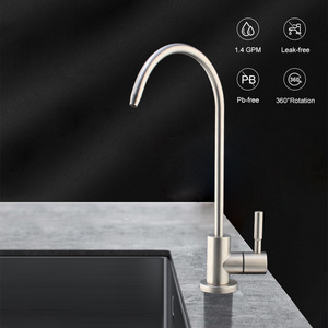 SUS304 faucet drinking water purifier faucet stainless steel RO water purifier faucet