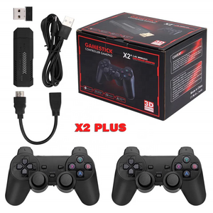 YLW Newest X2 Games 3D HD Family 4K Video Game Stick TV Console Retro 64G Portable Consola For 30000 Game stick GD10