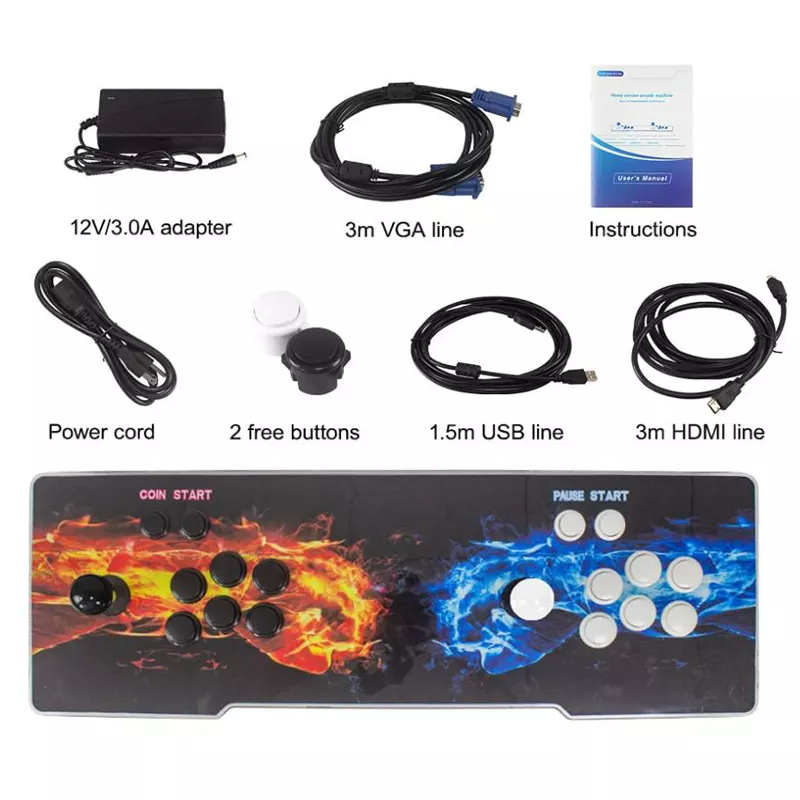 YLW PC Video 3D Kit Board Pandoraer Arcade Game Console 2022 Wifi Machine