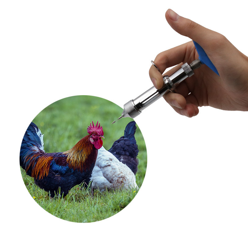 Poultry Vaccination Injection tool Chicken Pox Needle Automatic Broiler Duck Goose Vaccine Syringe Injector