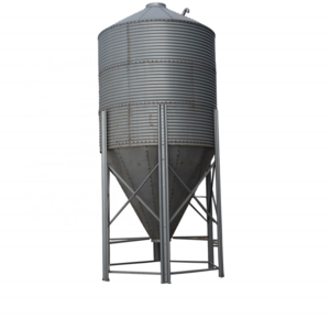 Automatic Large Capacity Poultry Farm Feeding Galvanized Animal Pig Feed Storage Silos Chicken Auger Feeding Silo for Sale