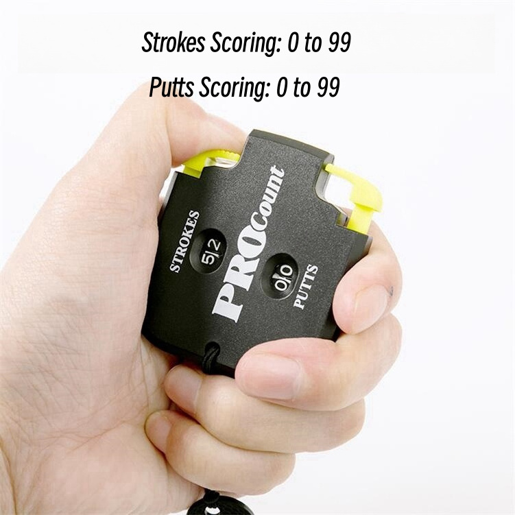 New Golf Score Counter High Quality Numbers 0-99 Easy to Reset Golf Stroke Putt Score Counter Clicker for Golf Course Scorekeepe