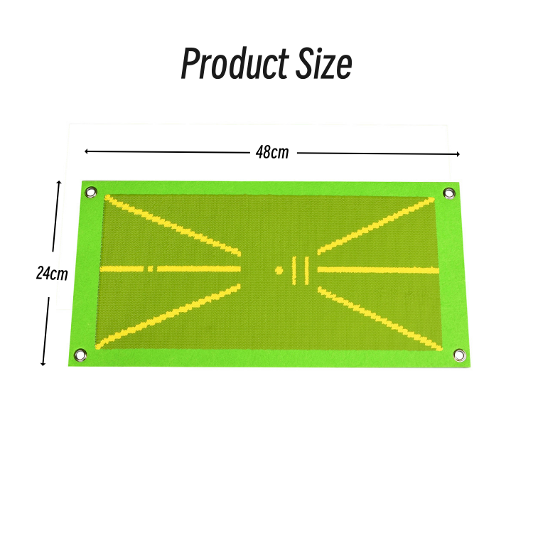 Hot Selling Golf Training Aids Swing Analyzer Golf Trainer Mat For Swing Detection Batting with Balls and Ground Stakes