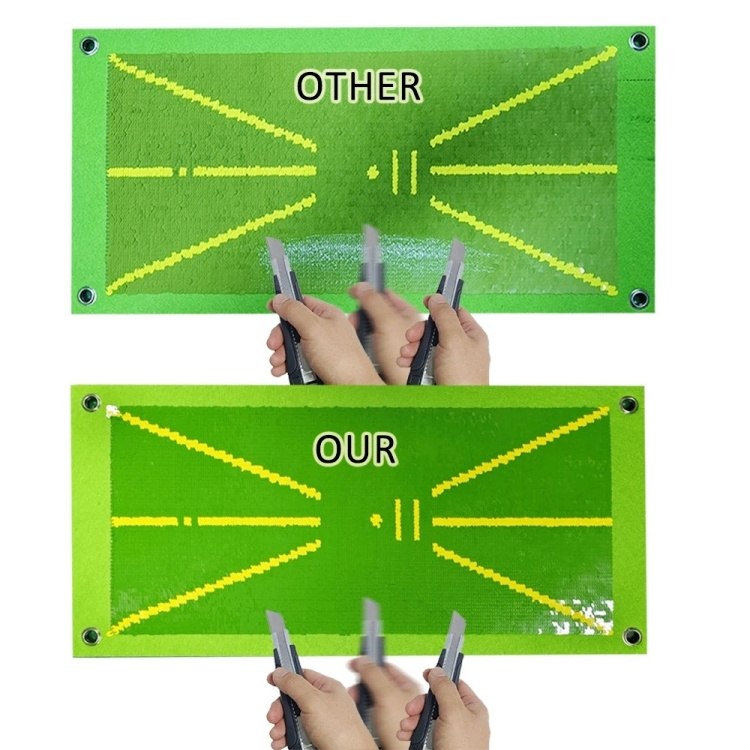 Hot Selling Golf Training Aids Swing Analyzer Golf Trainer Mat For Swing Detection Batting with Balls and Ground Stakes