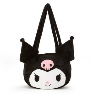 38*32cm Cartoon anime Kuromi plush bag melody backpack Cute Stuffed bag handbag stuffed Toys Gift Coin Purse