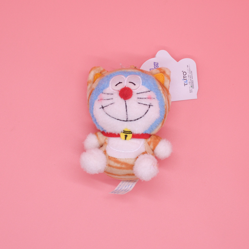 10cm anime Doraemon stuffed plush pendant Soft Animals Keychain For Girls Child Birthday Gift