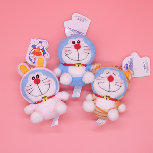 10cm anime Doraemon stuffed plush pendant Soft Animals Keychain For Girls Child Birthday Gift