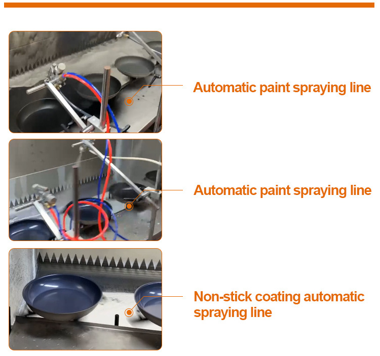 Metal coating machinery cookware coating machinery line automatic paint spraying line aluminum powder coating line