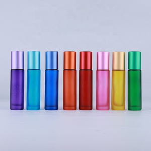 Wholesale 10ml roll on glass bottle with rainbow color essential oil