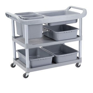 Cheap price Hotel Kitchen Restaurant cleaning Trolley Cart Food Cleaning Service Trolley Clearing Cart