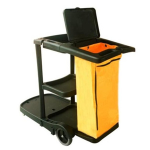 Commercial Cleaning Supplies Folding Cleaning Janitorial Cart Multifunction Janitor Housekeeping Carts Hotel Trolley