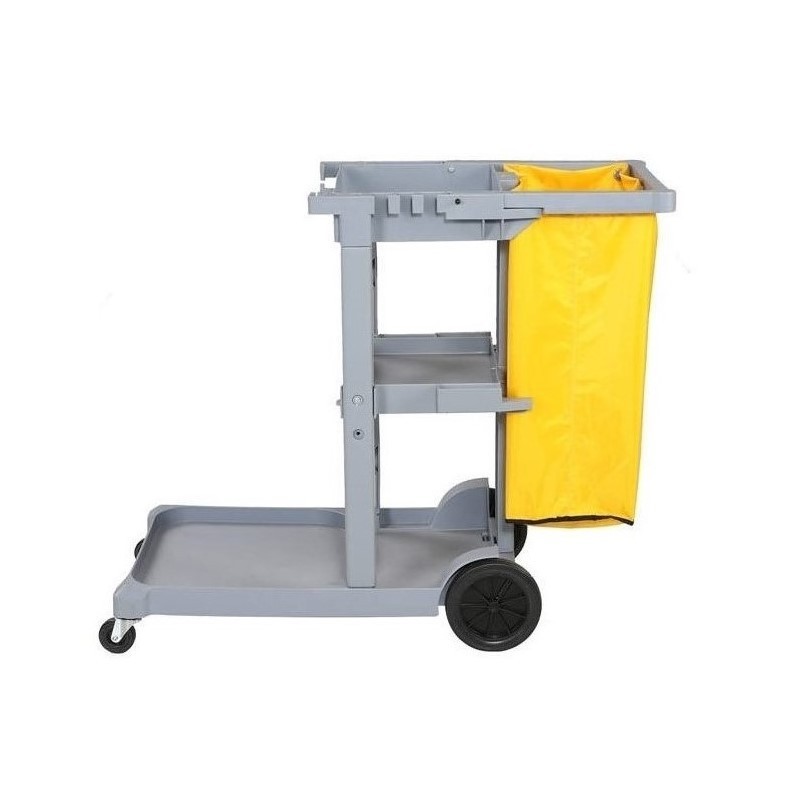 Hot selling Commercial Hotel Room Service Janitorial Housekeeping cleaning Trolley cart with Refuse Bag