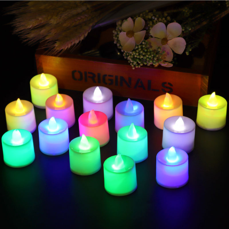 LED Candle Lamp Electronic Tea Light Candles Realistic Battery-Powered Flameless Lights For Home Bedroom Party Wedding Festival