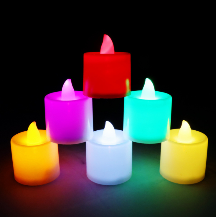 LED Candle Lamp Electronic Tea Light Candles Realistic Battery-Powered Flameless Lights For Home Bedroom Party Wedding Festival