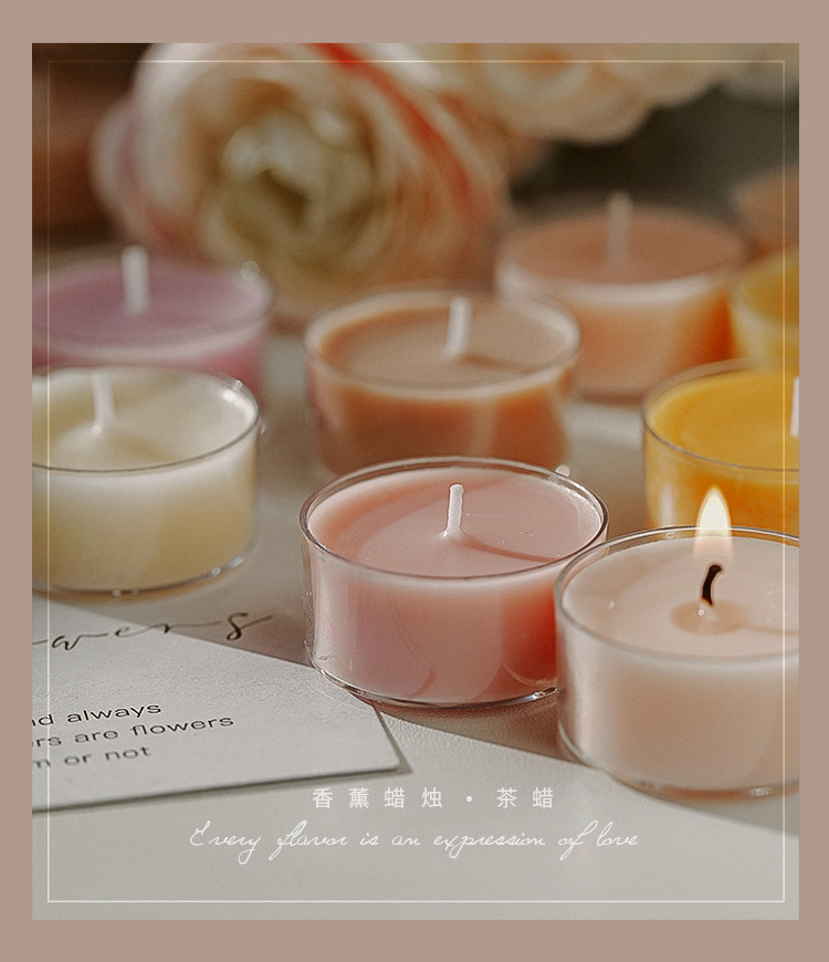 Wholesale Colorful Round Small Tealight Candle Soy Wax Wedding Handmade Mother's Day Scented Candle With Cheap Price