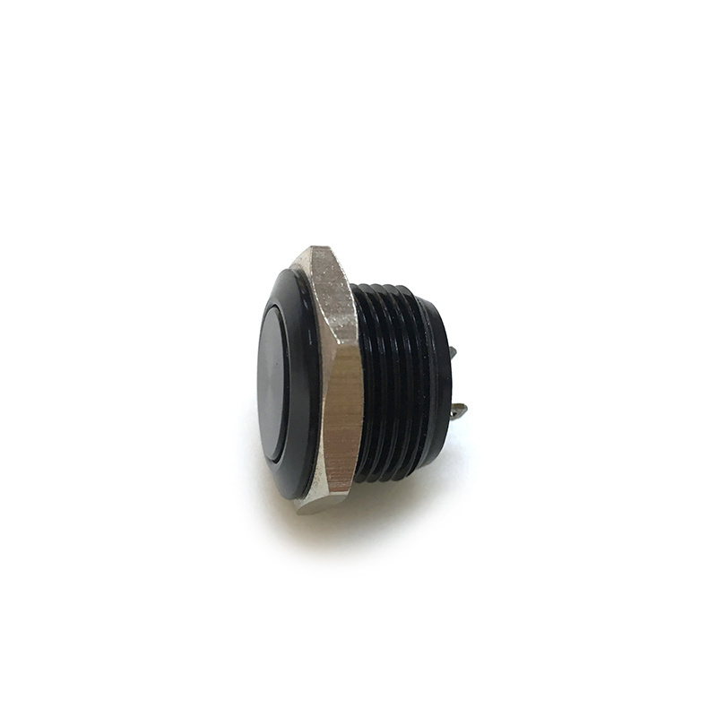 12mm latching push button on off switch water proof IP 67