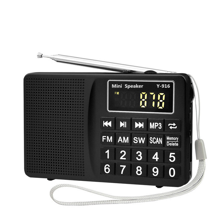 portable  AM FM SW radio  9 bands radio with bass speaker music box scan fm am sw radio