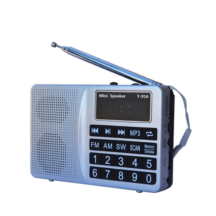 portable  AM FM SW radio  9 bands radio with bass speaker music box scan fm am sw radio