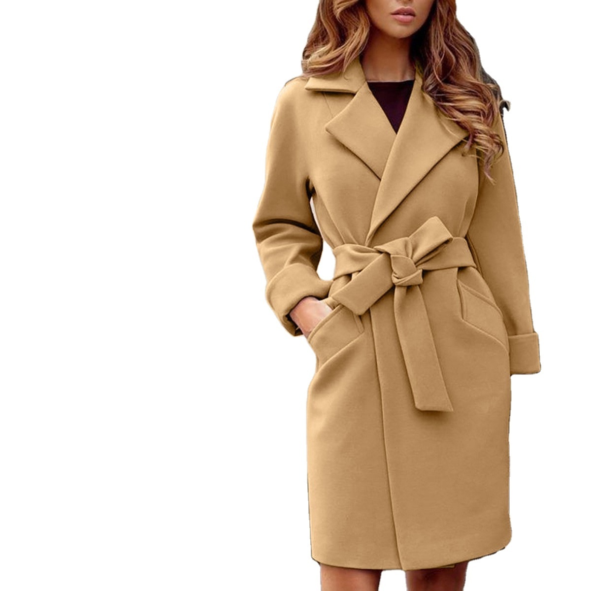 Wholesale new fashion trendsetter breasted trim suit women coat loose casual coat female Autumn winter Women jackets coat