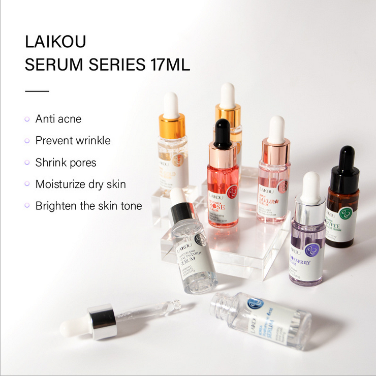 Wholesale LAIKOU Skin Care Moisturizing Rejuvenating Brightening Japan Sakura Face Serum 17ml