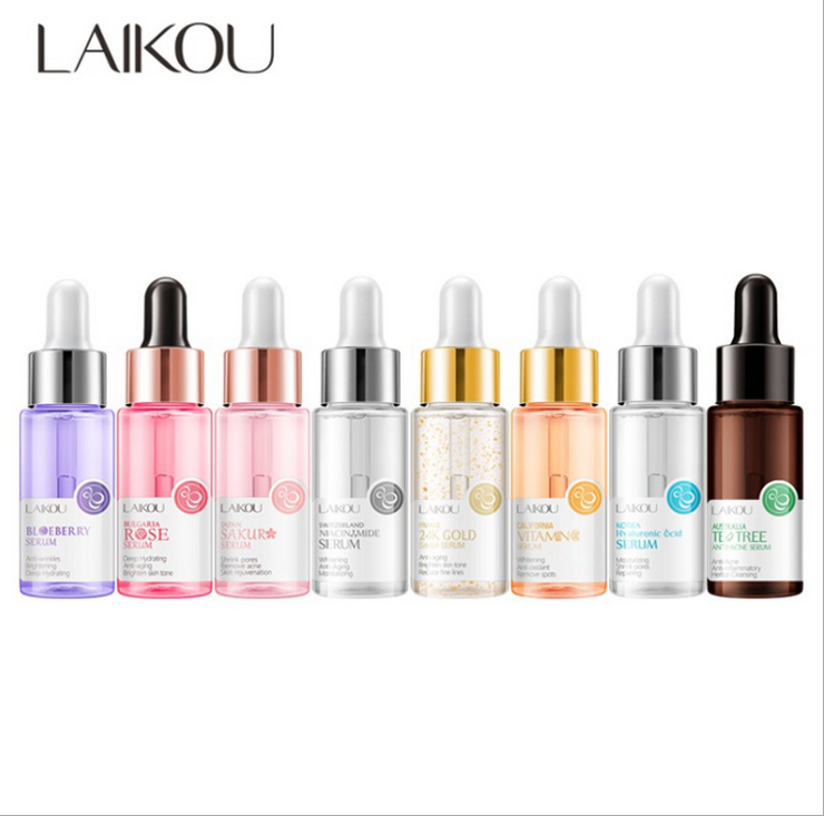 Wholesale LAIKOU Skin Care Moisturizing Rejuvenating Brightening Japan Sakura Face Serum 17ml