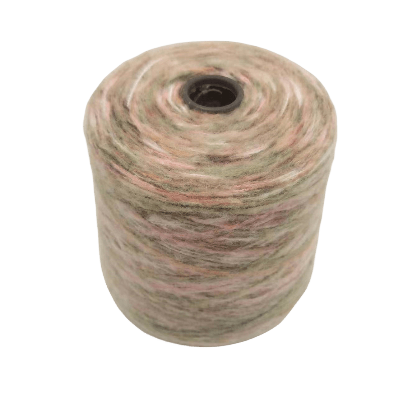 1/4NM 100%P section dyed brushed soft cone fancy multi color chunky para tejer bolsos yarn