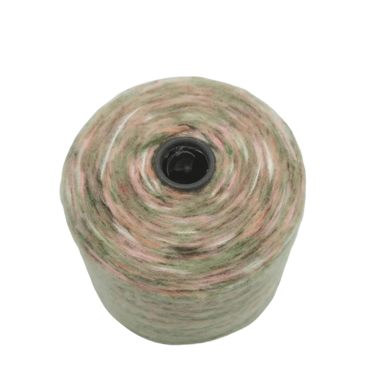 1/4NM 100%P section dyed brushed soft cone fancy multi color chunky para tejer bolsos yarn