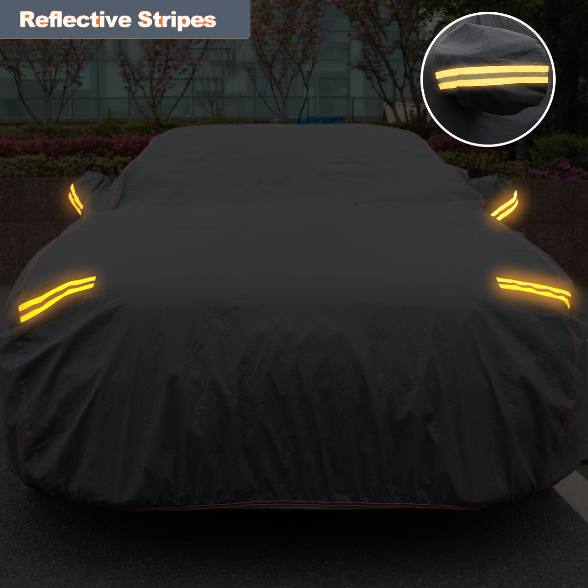 Suv Car Cover With Reflective Strips Umbrella Type Car Sunshade Full Car Covers