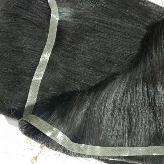 2019 best sell Seamless Double Drawn Indian Remy Hair Extension Hand Tied Skin Pu Weft Cuticle Aligned Human Hair