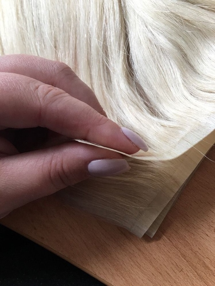 2019 best sell Seamless Double Drawn Indian Remy Hair Extension Hand Tied Skin Pu Weft Cuticle Aligned Human Hair