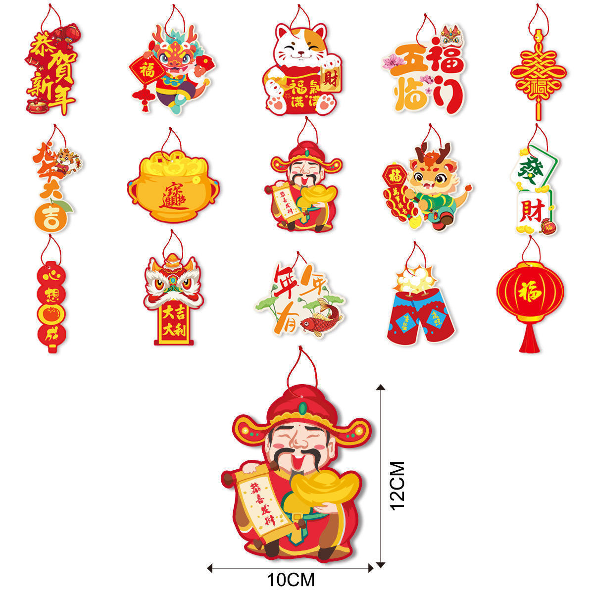 Chinese New Year Decorations 2024 Lunar New Year Dragon Pendant Spring Festival Chinese Knot Hanging Ornaments supplies