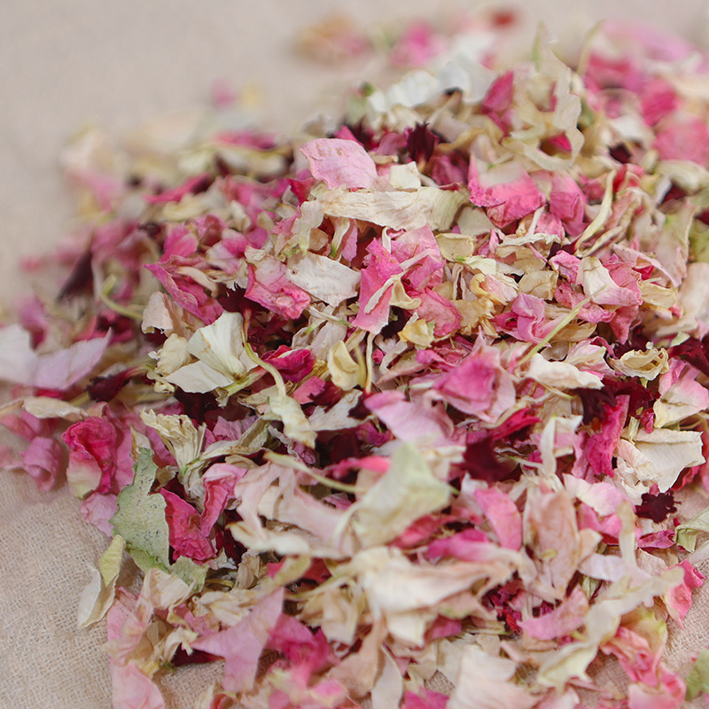 Biodegradable High Quality 100% Natural Dried Wedding Confetti Rose Jasmine Mixed Flowers Petals for Bridal Party Decorations