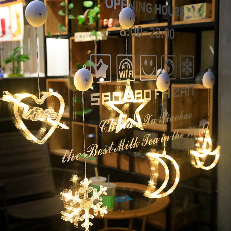 New Merry Christmas LED Battery Operated Star lights Christmas Party Decorations Christmas Light For Outdoor Indoor String Light