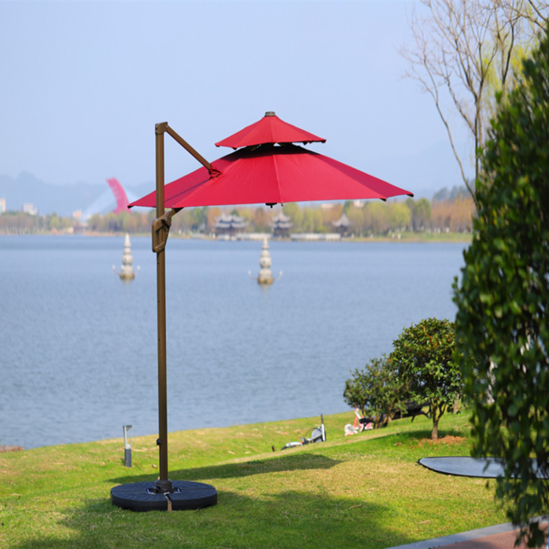 Customized Professional Customizable and Foldable Outdoor Heavy Duty Cantilever Patio Umbrella - Ideal for Villa Beach