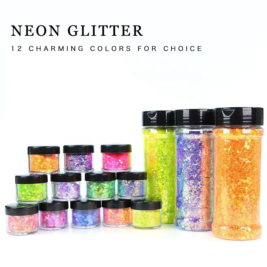 Wholesale Sublimation Mug Glitter Bulk Iridescent Rainbow Neon Fine Glitter For Tumblers