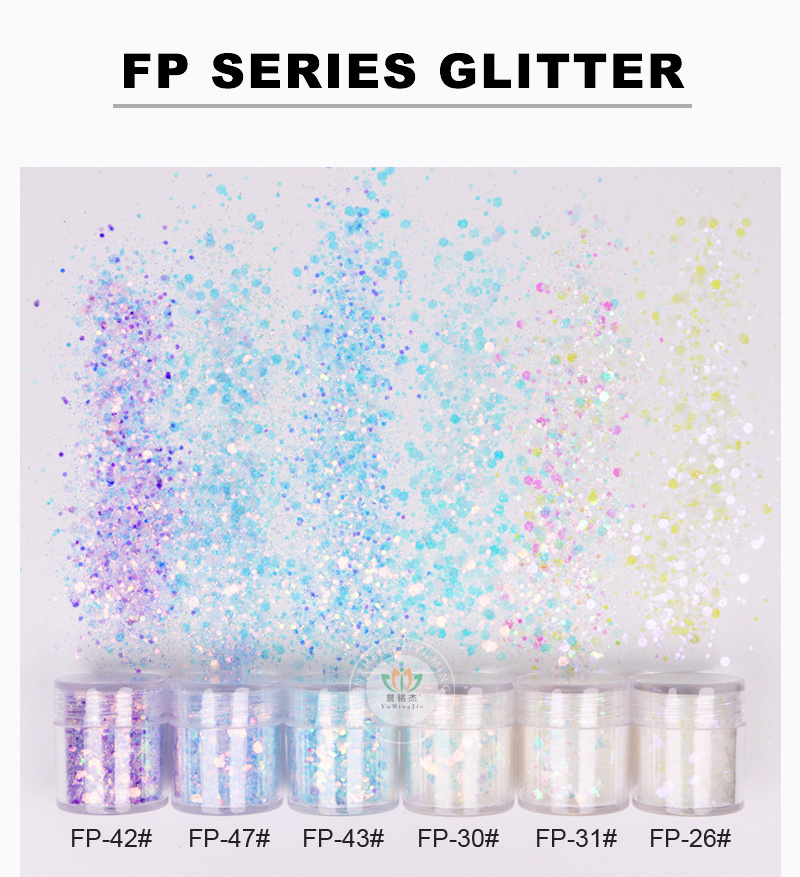 Bulk Holographic Glitter Craft Chunky Polyester Glitter Powder For Christmas Party Decoration