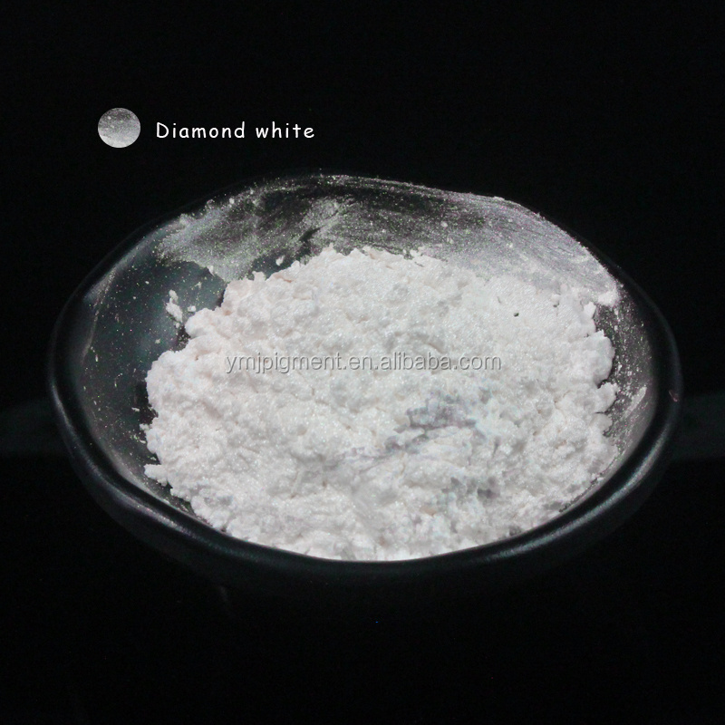 Super Flash Glass Flake Diamond White Luster Pearl Pigment Powder for Leather Paint