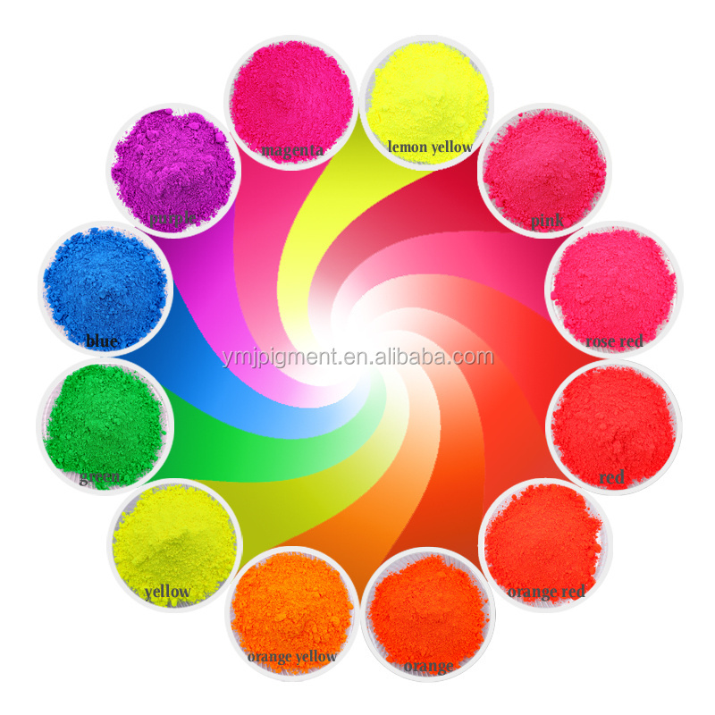 Factory Price Organic Fluorescent Pigment Powder Neon Effect Resin Fluorescent Pigment For Coatings Printing Inks