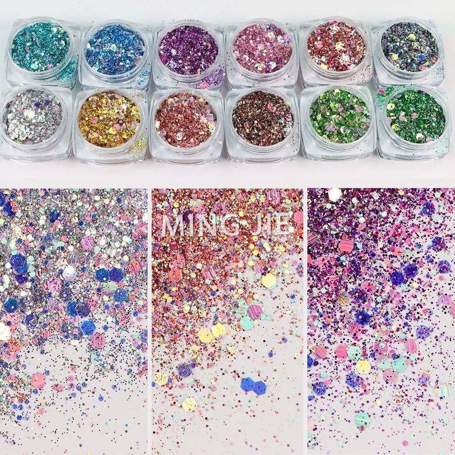 Bulk Chameleon Color Changing Glitter Eye Face Crafts Nail Chunky Glitter Mix Color Shifting Glitter