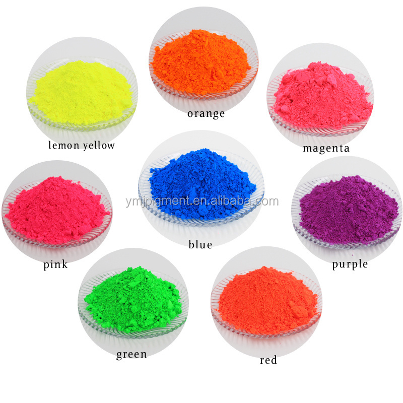 Factory Price Organic Fluorescent Pigment Powder Neon Effect Resin Fluorescent Pigment For Coatings Printing Inks