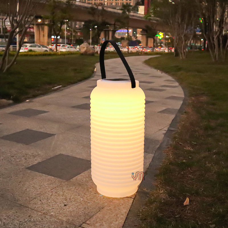 Adjustable Light Cordless Solar Lantern with Portable Design for Outdoor Spaces