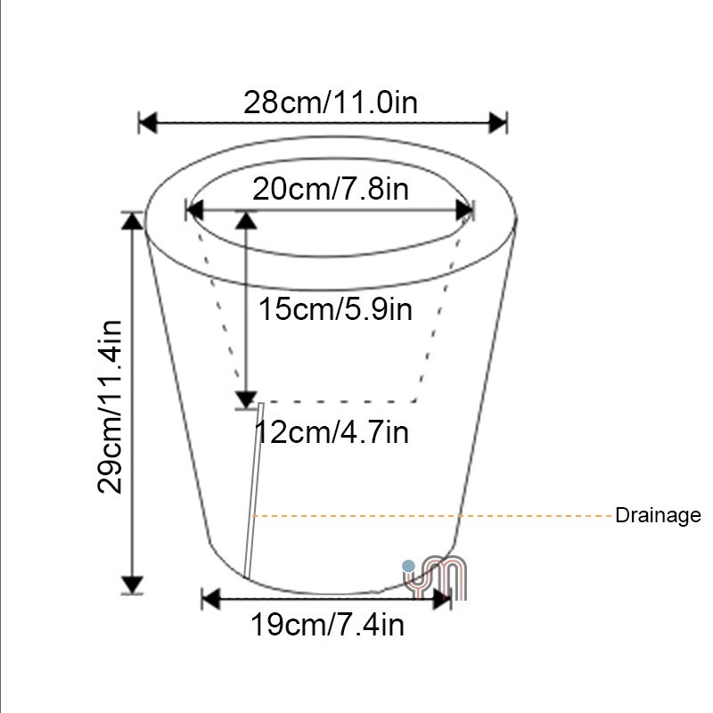 Plastic Light Up Led Flower Pot Solar Powered Illuminated Waterproof Outdoor Garden Led Flower Pots Planter With Light