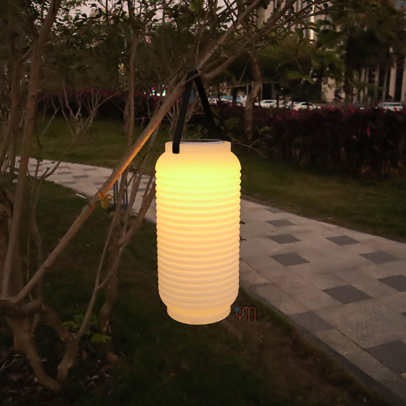 Adjustable Light Cordless Solar Lantern with Portable Design for Outdoor Spaces