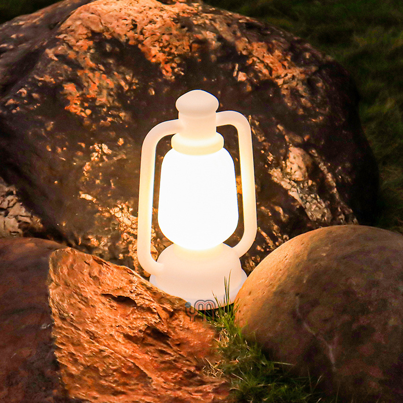 YM Storm Lantern Camping Light Portable Multi Function Travel PE Plastic Outdoor Lighting IP67