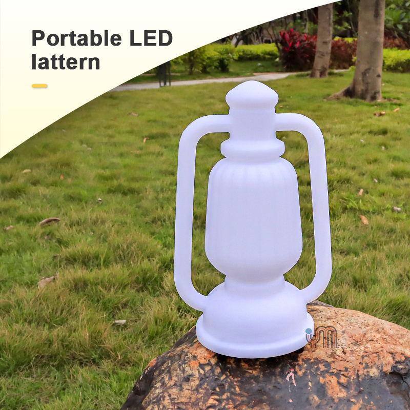 YM Storm Lantern Camping Light Portable Multi Function Travel PE Plastic Outdoor Lighting IP67