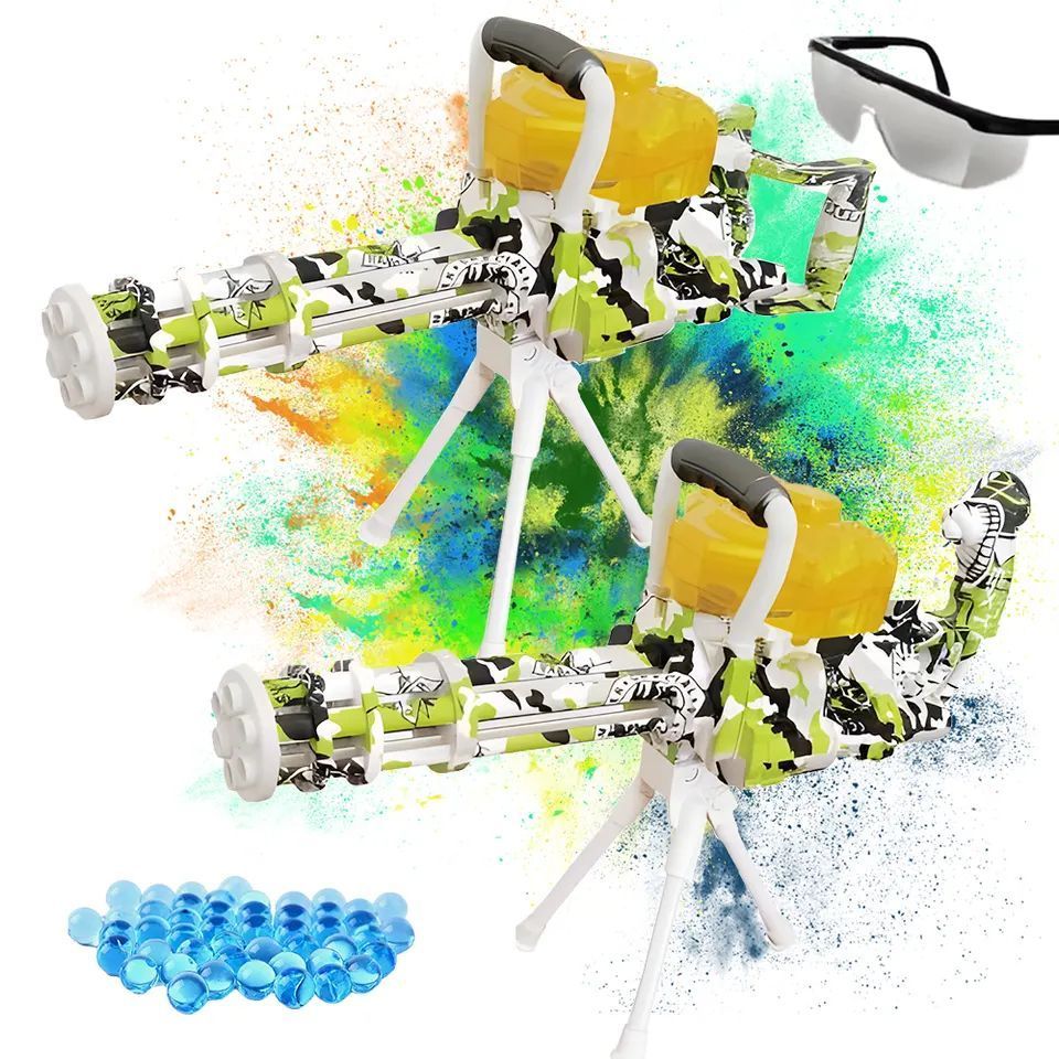 Electric gel ball gun Gatling Gel Ball splatter Blaster orbeez gun Outdoor Backyard Team Games